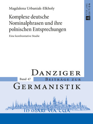 cover image of Komplexe deutsche Nominalphrasen und ihre polnischen Entsprechungen